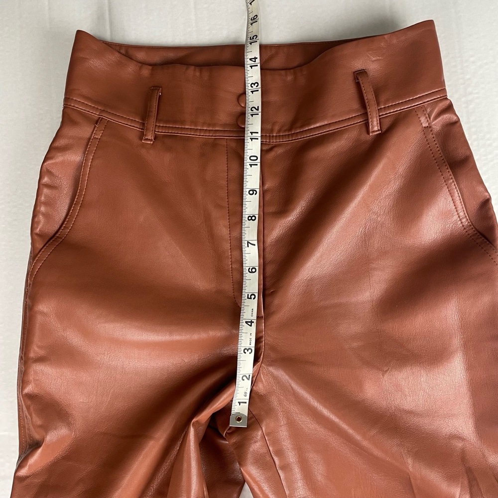 Wilfred Aritzia Brown Vegan High‎ Rise Ankle Pants Size 8 - Picture 9 of 12